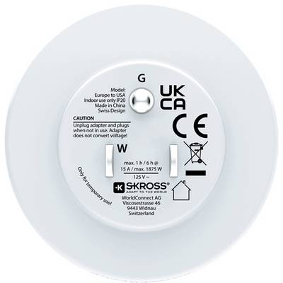 SKROSS Adapter Europe to USA