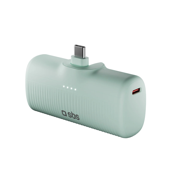 SBS Mobile EcoPower 5000 mAh 10W Power Bank USB-C zöld