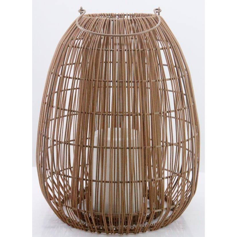 HANKO napelemes lámpa Noonu rattan, napelemes gyertya (HK-SL612-JB-30)