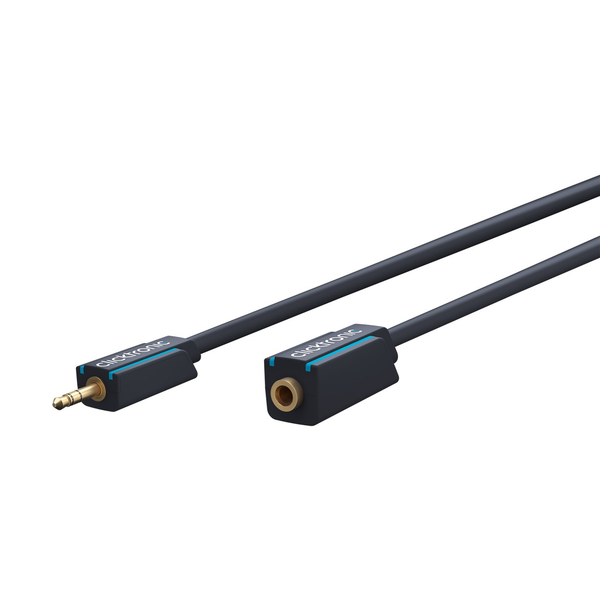 Аудио удължителен кабел Професионален жак 3,5 mm 3m майка-баща стерео OFC двойно екраниран мед без кислород Clicktronic 70488