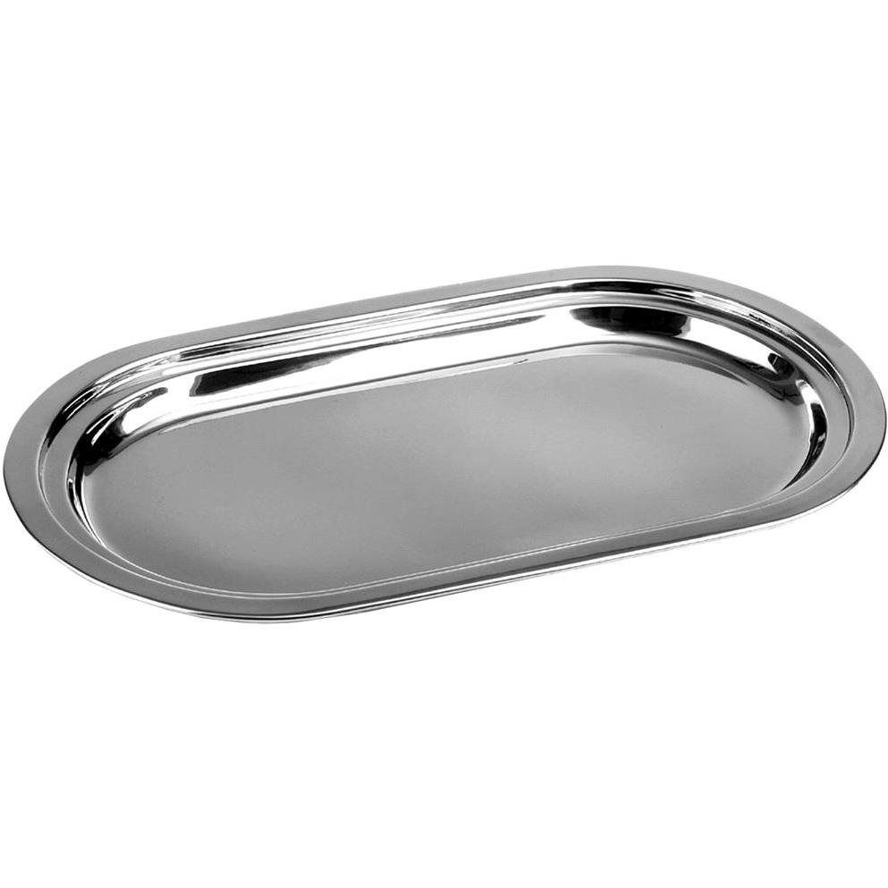 ORION Rozsdamentes acél ovális tálca 33x19 cm (153448)