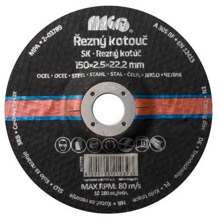 MAGG Fém vágókorong 150x2,5x22,2mm (RK15025)