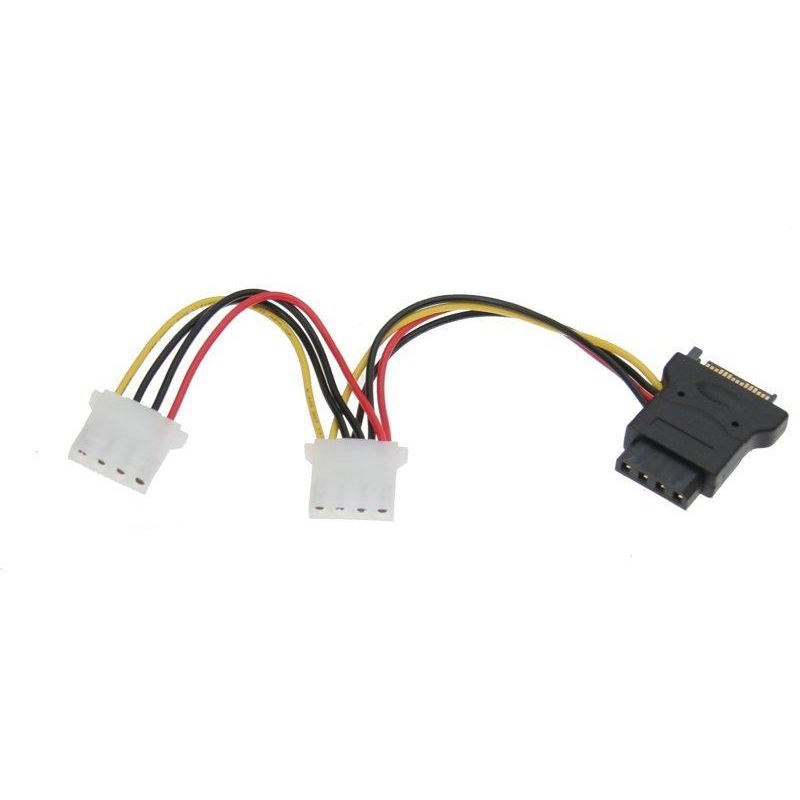 Kolink SATA(apa) -> 3*5.25 molex(anya) tápátalakító (KKTSAP01M03) (KKTSAP01M03)