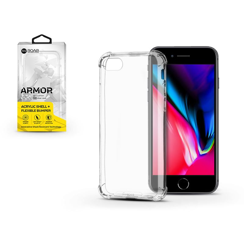 Roar Armor Gel Apple iPhone 7/iPhone 8 szilikon hátlaptok átlátszó (KC0382) (KC0382)
