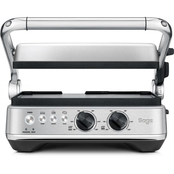 Elektrický kontaktní gril Sage the BBQ & Press Grill 1800W stříbrný