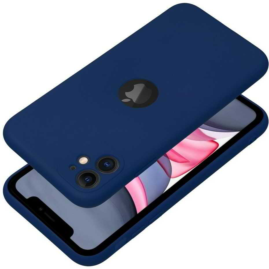 Forcell Soft Apple iPhone 11 Szilikon Tok - Sötétkék