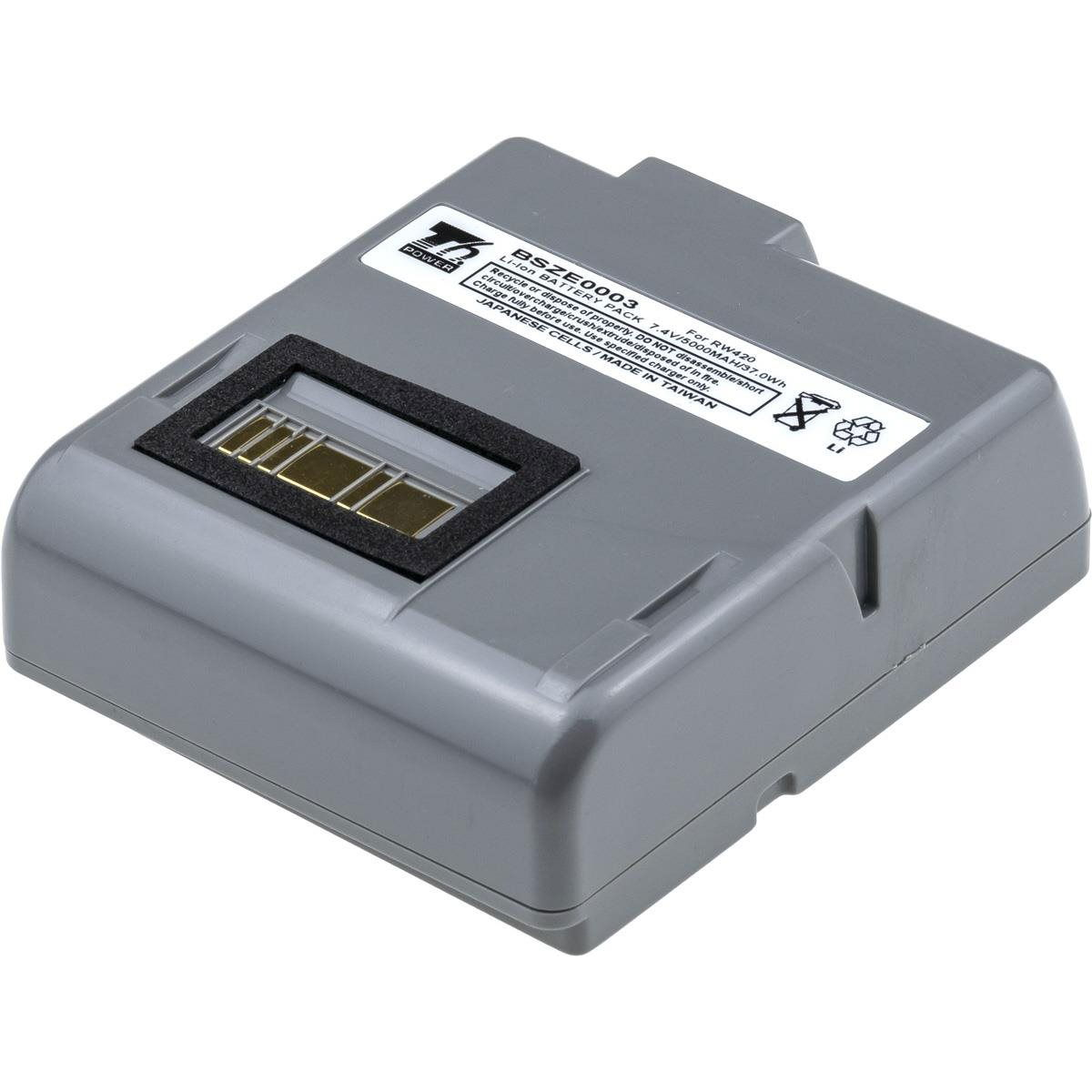 T6 Power for Zebra RW420, Li-Ion, 5000 mAh (37 Wh), 7.4 V (BSZE0003_v82119)