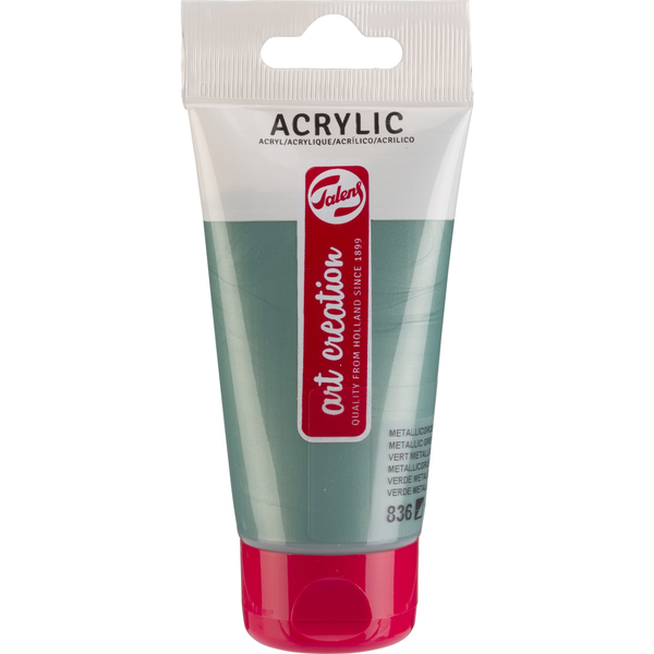 Talens Art Creation Acrylic Colour Tube Metallic Green 836