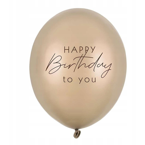 Party Deco Balony 30 Happy B-day Metallic Cold Gold A6  99463