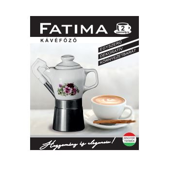 Fatima kotyogós kávéfőző 2 személyes Rózsás