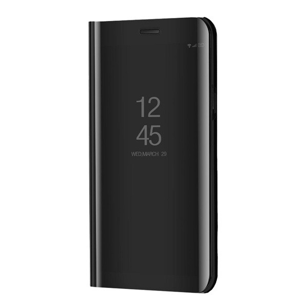 Tok álló (aktív FLIP, oldalra nyíló, asztali tartó funkció, tükrös felület, Mirror View Case) FEKETE [vivo Y11s] (5996591152462)