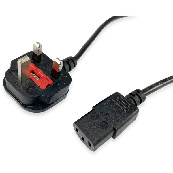 Equip 112300 καλώδιο ρεύματος Μαύρος (Μαύρο) 2 m BS 1363 C13 σύνδεσμος