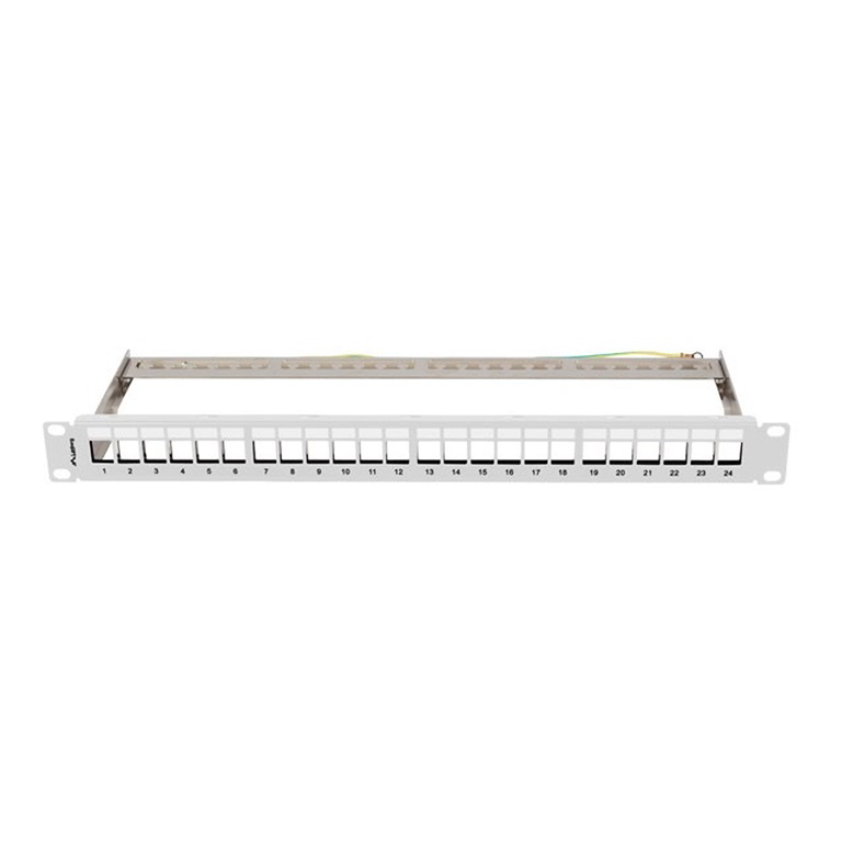 Patch panel Prázdny 24 Port 1U 19'' Ftp pre moduly (PPKS-0924-S)