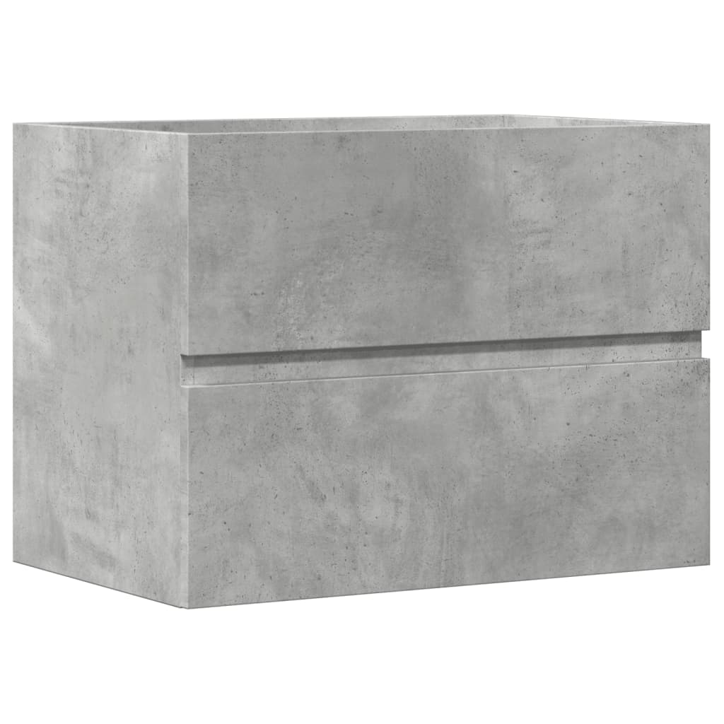 betonszürke szerelt fa fürdőszobaszekrény 60 x 38,5 x 45 cm (856242)