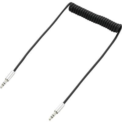 Cablu de conectare audio, SpeaKa Professional, Jack, 1 m, Negru