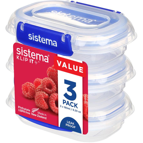 Sistema KLIP IT PLUS Műanyag ételtároló készlet 0,18L (3 db)