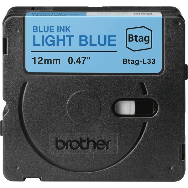 Brother BTAG-L33 nastro per etichettatrice Blue on light blue