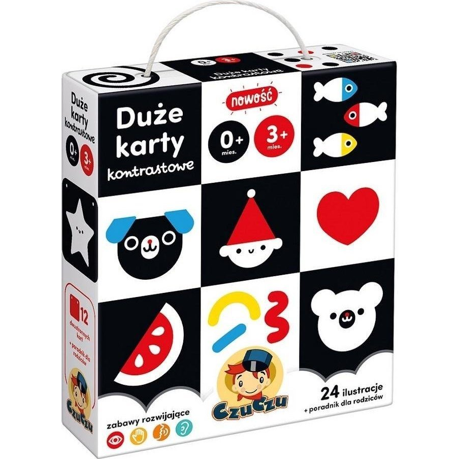 Nagy Kontrasztos Kártyák 0 és 3 Hónapos Babáknak + (501228)