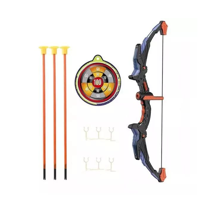 Manyuk Toys Íjász készlet tapadókorongos nyílhegyekkel és beépített lámpával (755A)