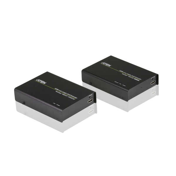 ATEN VE812 AV разширител AV предавател и приемател Черен