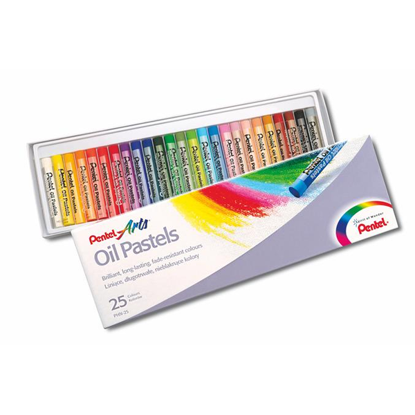 Pentel Arts olajpasztell kréta készlet - 25db/doboz