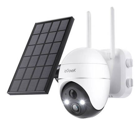 IeGeek ZS-GX4S 5MP WiFi kültéri kamera napelem panellel fehér (5906168438165) (ZS-GX4S White)