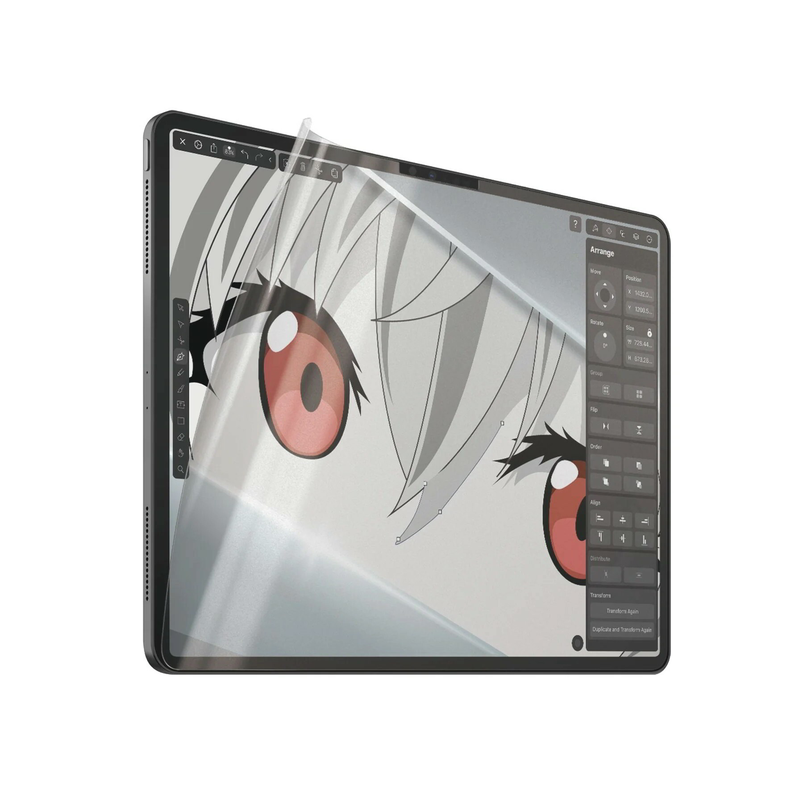PanzerGlass GraphicPaper iPad Air 13" / iPad Pro 13" 2024 Ultra-wide Fit Tablet kijelzővédő fólia (2836)