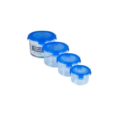 TOO 4db-os kerek ételtároló doboz szett 300+650+1200+2000ml-es (KT-075) (KT-075)