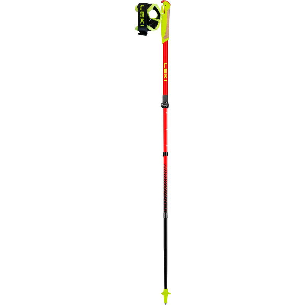 Leki Ultratrail FX Junior, naturalcarbon-bright red-neonyellow, 95 - 110 cm (65325831)
