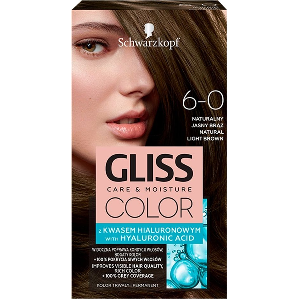 SCHWARZKOPF GLISS COLOR 6-0 Természetes világosbarna 60 ml (681660)