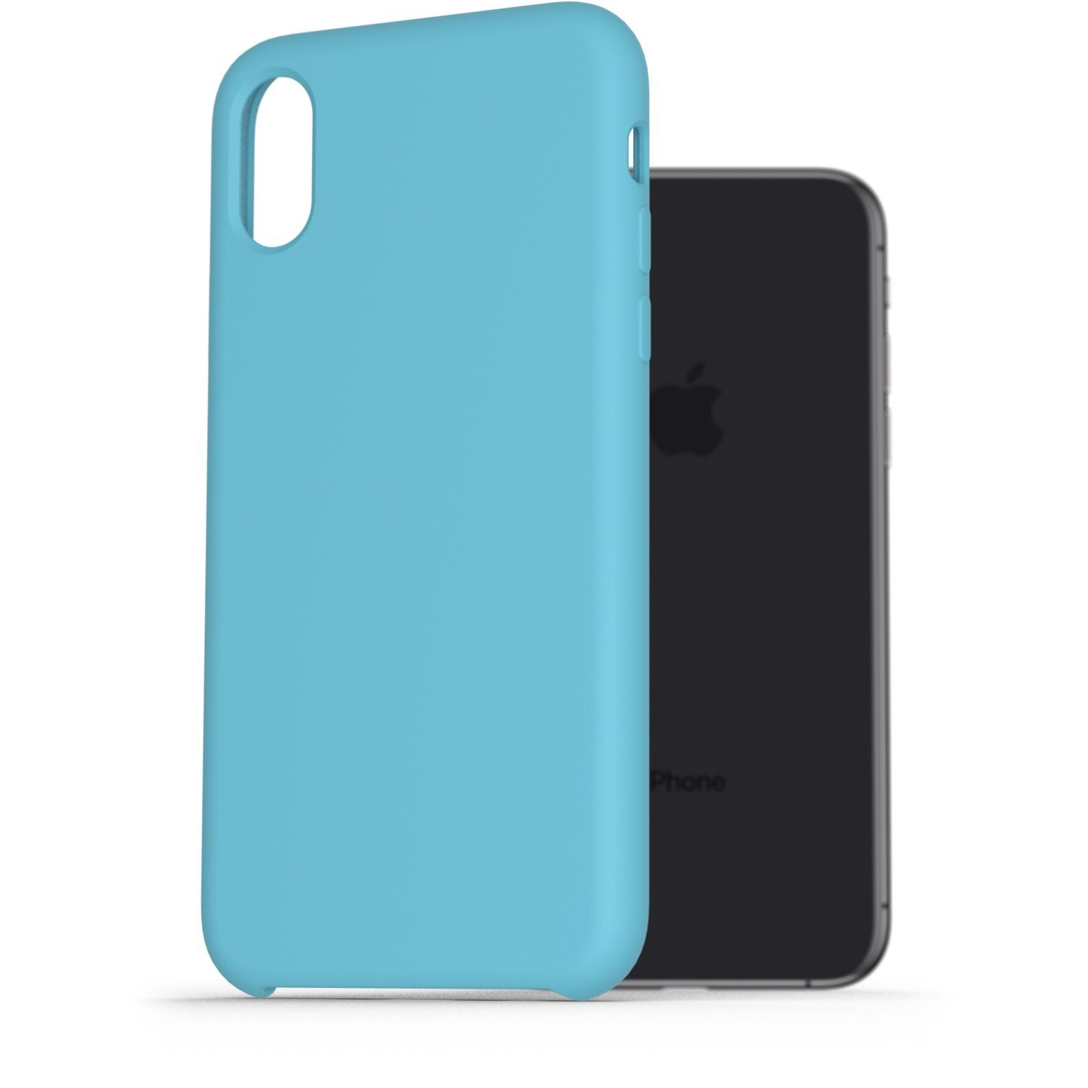 AlzaGuard Premium Liquid Silicone Case iPhone X / Xs kék tok (AGD-PCS0002L)