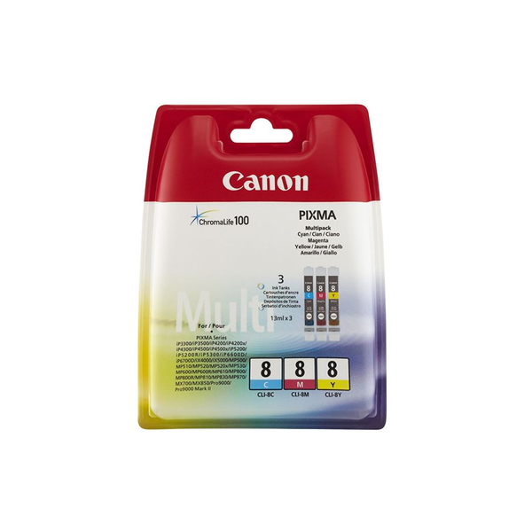 Canon 0621B029 cartuccia d'inchiostro 3 pz Originale Ciano, Magenta, Giallo