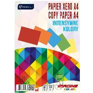 Interdruk Papier ksero A4 80g Mix kolorów Intensywne kolory 100 arkuszy