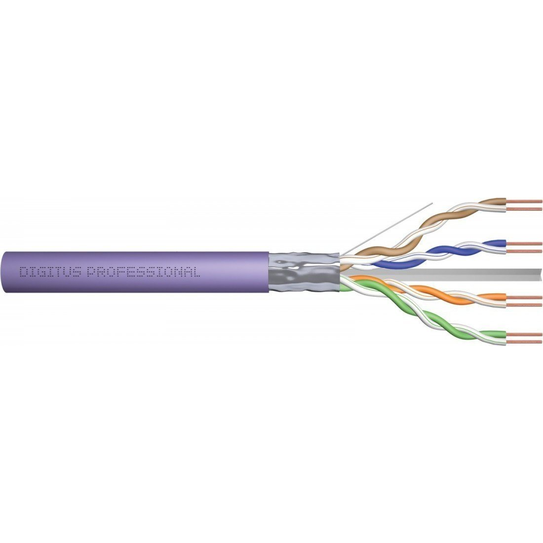 CAT 6 F-UTP installation cable, 250 MHz Dca (LSZH-1), AWG 23/1, 500 m, sx, purple (DK-1624-VH-5)