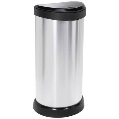 CURVER DECO Bin  Szemeteskuka 40 l (Sz x Ma x Mé) 335 x 685 x 285 mm Ezüst, Fekete 1 db (240641)