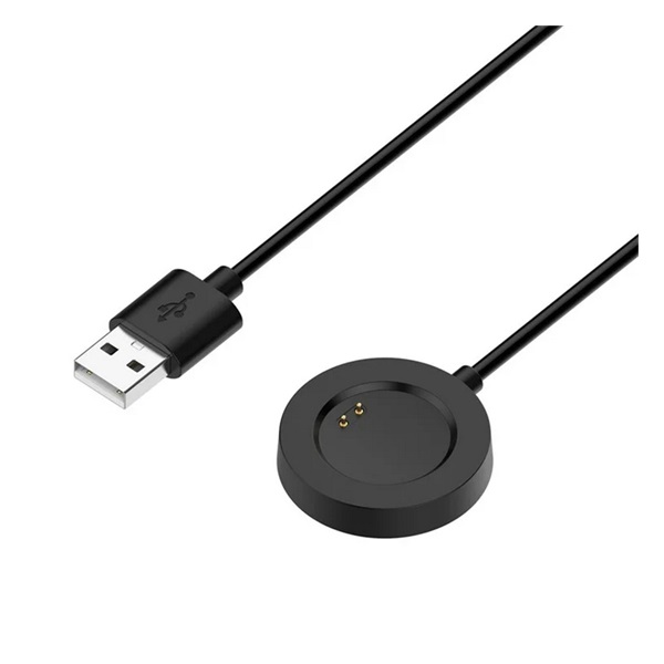 gigapack Töltőkábel USB (mágneses, 100cm) FEKETE Realme Watch 2 / Watch 2 Pro 