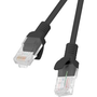 Patchcord Lanberg UTP kat.5e 2 m čierny box fluke passed