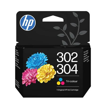 HP 302/304 Tri-color Original Ink Cartridge inktcartridge 1 stuk(s) Origineel Normaal rendement Cyaan, Magenta, Geel