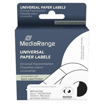MediaRange Papieretiketten Dymo 11352/S0722520 25x54mm 500St