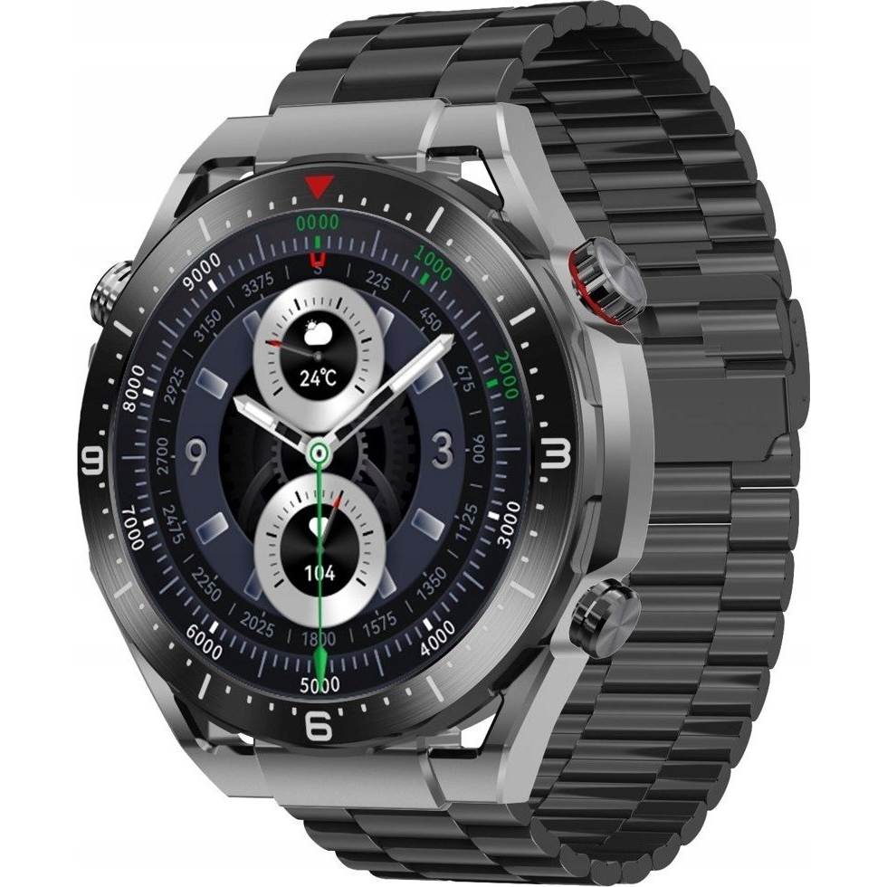 Maxcom EcoWatch EW01 okosóra 1,52" kijelzővel, fekete (EW01BK)