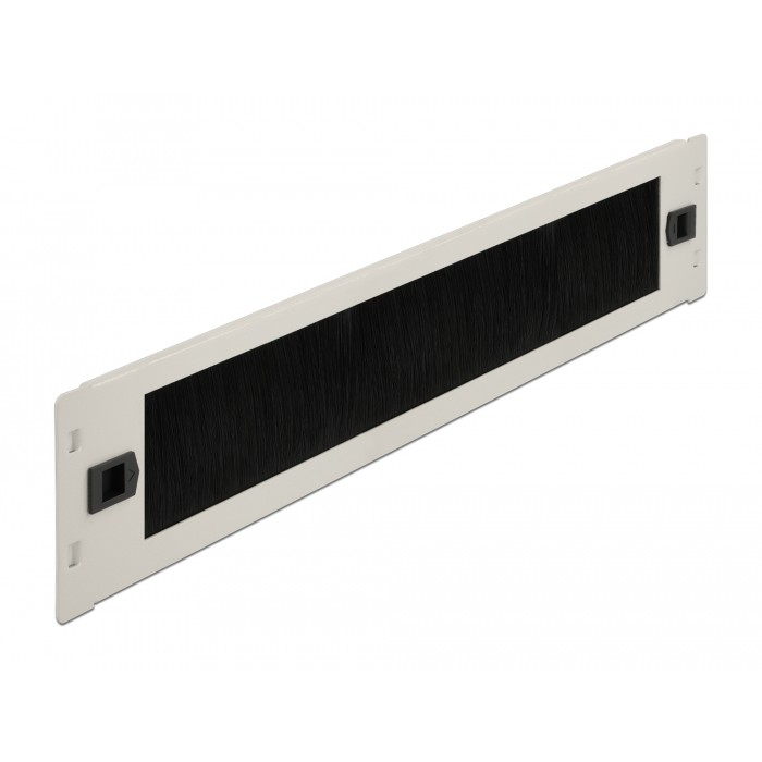 Delock 19 kábelrendező kefe csík eszközmentes 2U szürke (66620) (66620)