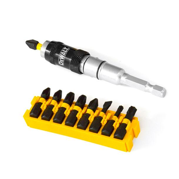 DEWALT BIT SET 10 pcs. TORSION ARTICULATED HANDLE