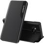 Samsung Galaxy Note 10 / 10 5G SM-N970 / N971, carcasa cu deschidere laterala, suport, indicator de apel, Wooze FashionBook, negru (97272)