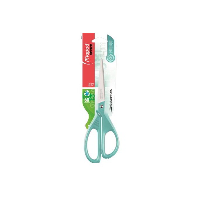 Maped Essentials Green 21 cm irodai olló - Türkizkék (468111)