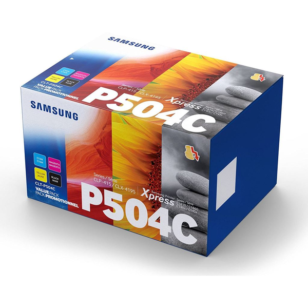 Samsung CLT-P504C 4-pack Cyan/Magenta/Yellow/Black Original Toner Cartridge cartuccia toner 4 pz Nero, Ciano, Magenta, Giallo