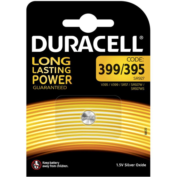 Duracell 399/395 Еднократна батерия SR57 Сребърен оксид (S)