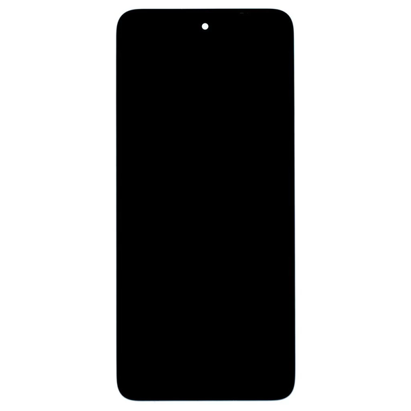 Motorola E15/G05 készülékhez LCD kijelző + érintő egység + elülső tok fekete
