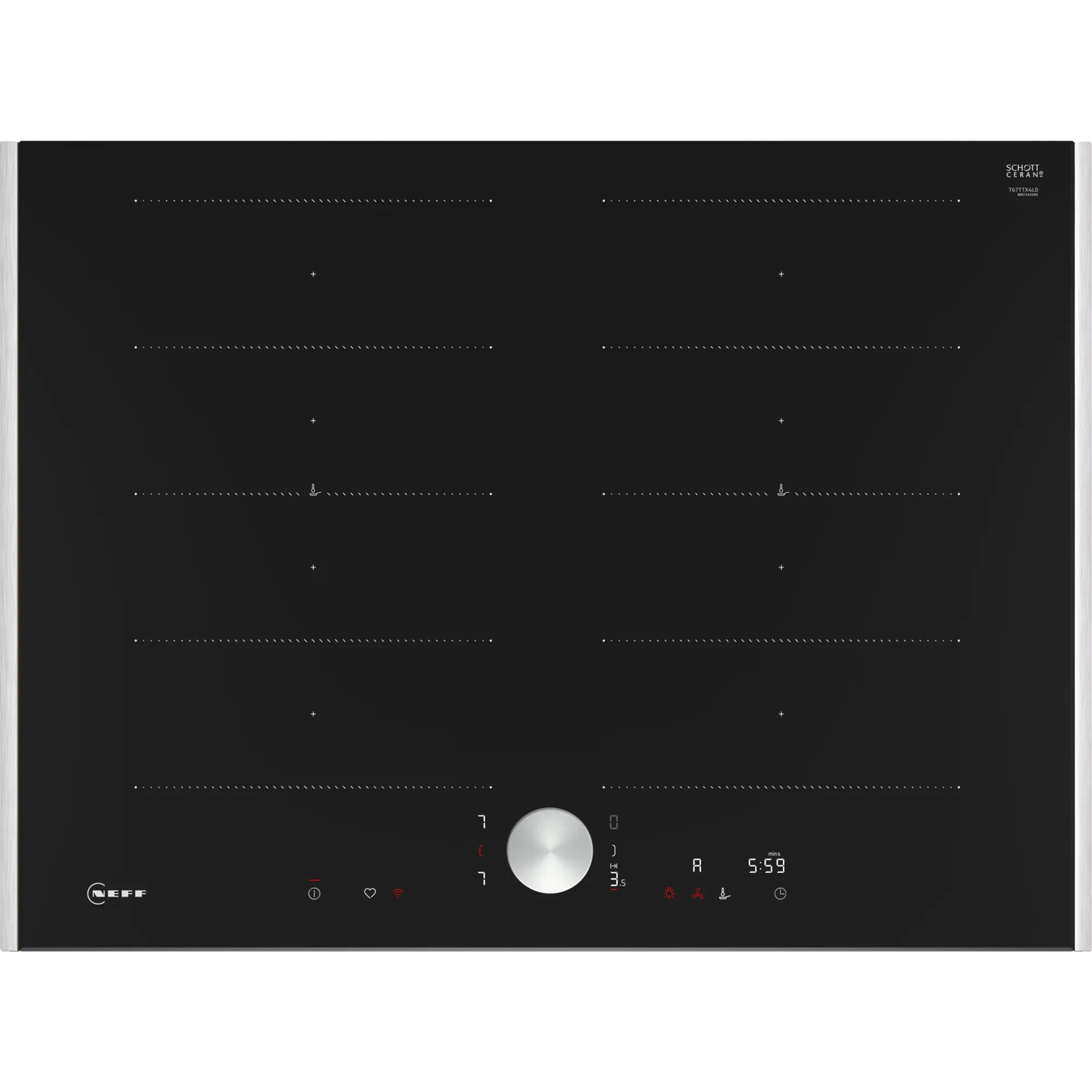 Neff T67TTX4L0 Indukciós főzőlap - Fekete (T67TTX4L0)