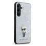 Karl Lagerfeld Fixed Glitter Choupette Logo Metal Pin Samsung Galaxy A55 hátlap tok, ezüst