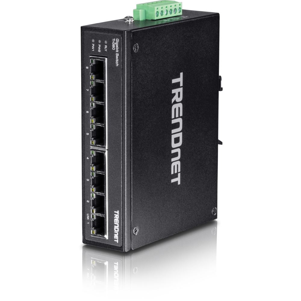 TRENDnet TI-G80 Gigabit 8 portos DIN-Rail Switch (TI-G80)